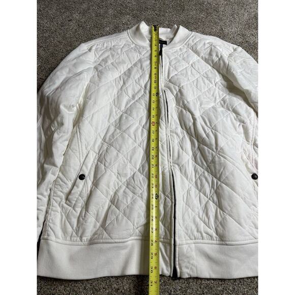 Good Man Brand Cream White Men’s Full Zip Quilted Sweater Jacket Size XXL - Picture 7 of 8